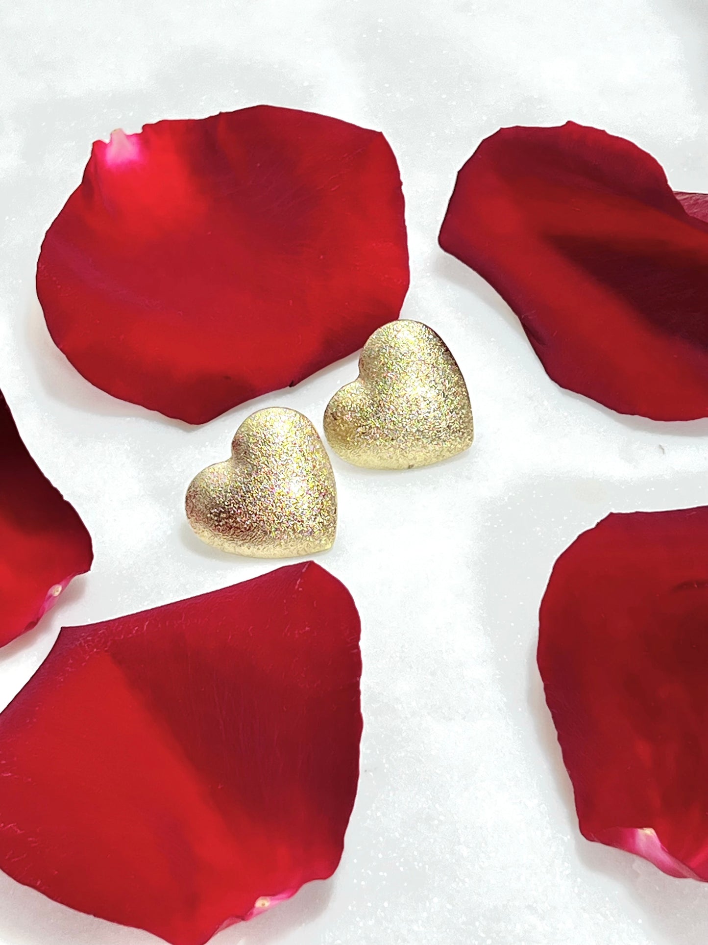 flaming heart earrings