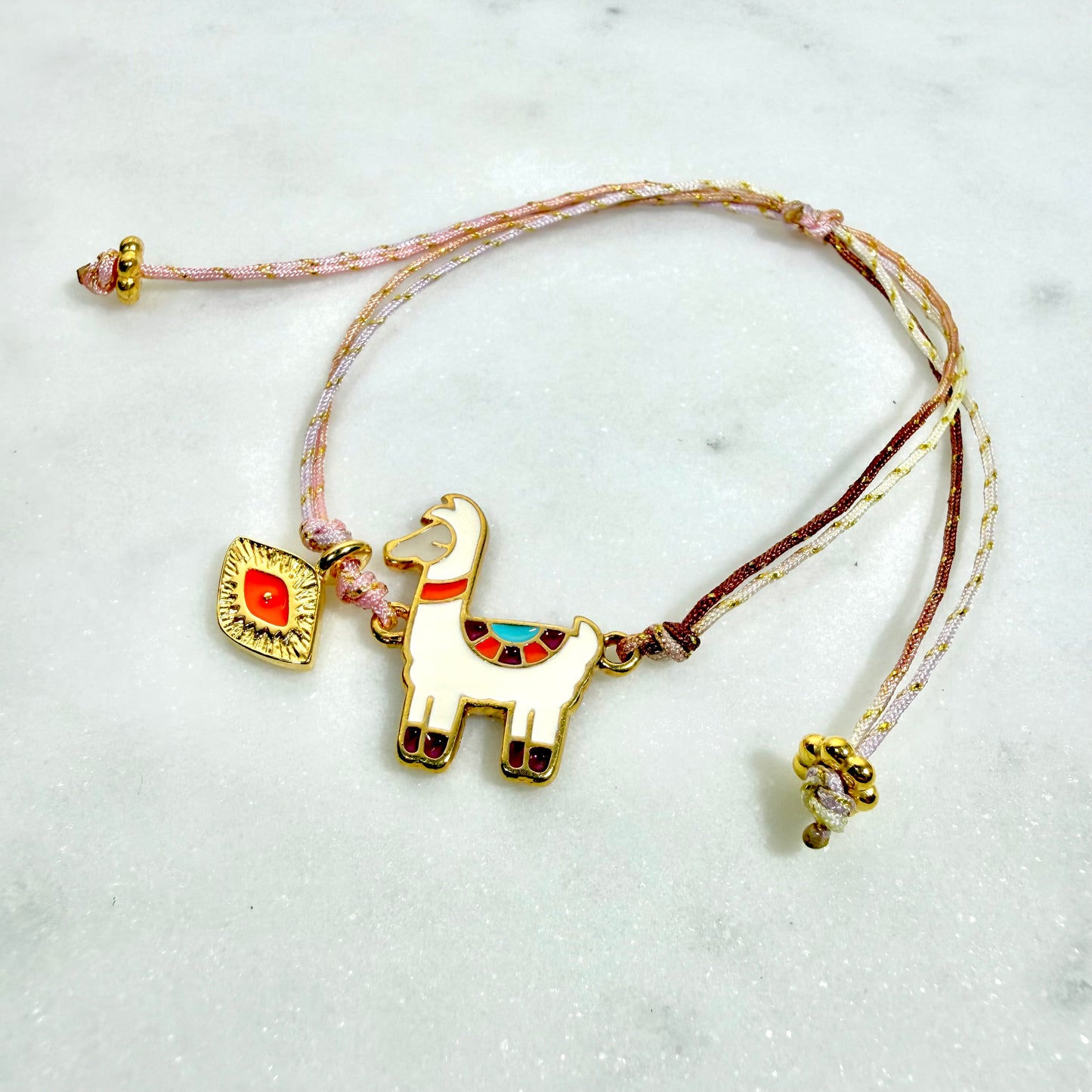 μαρτάκι-ανοιξιάτικο βραχιόλι με λάμα & ματάκι και επίχρυσες λεπτομέρειες