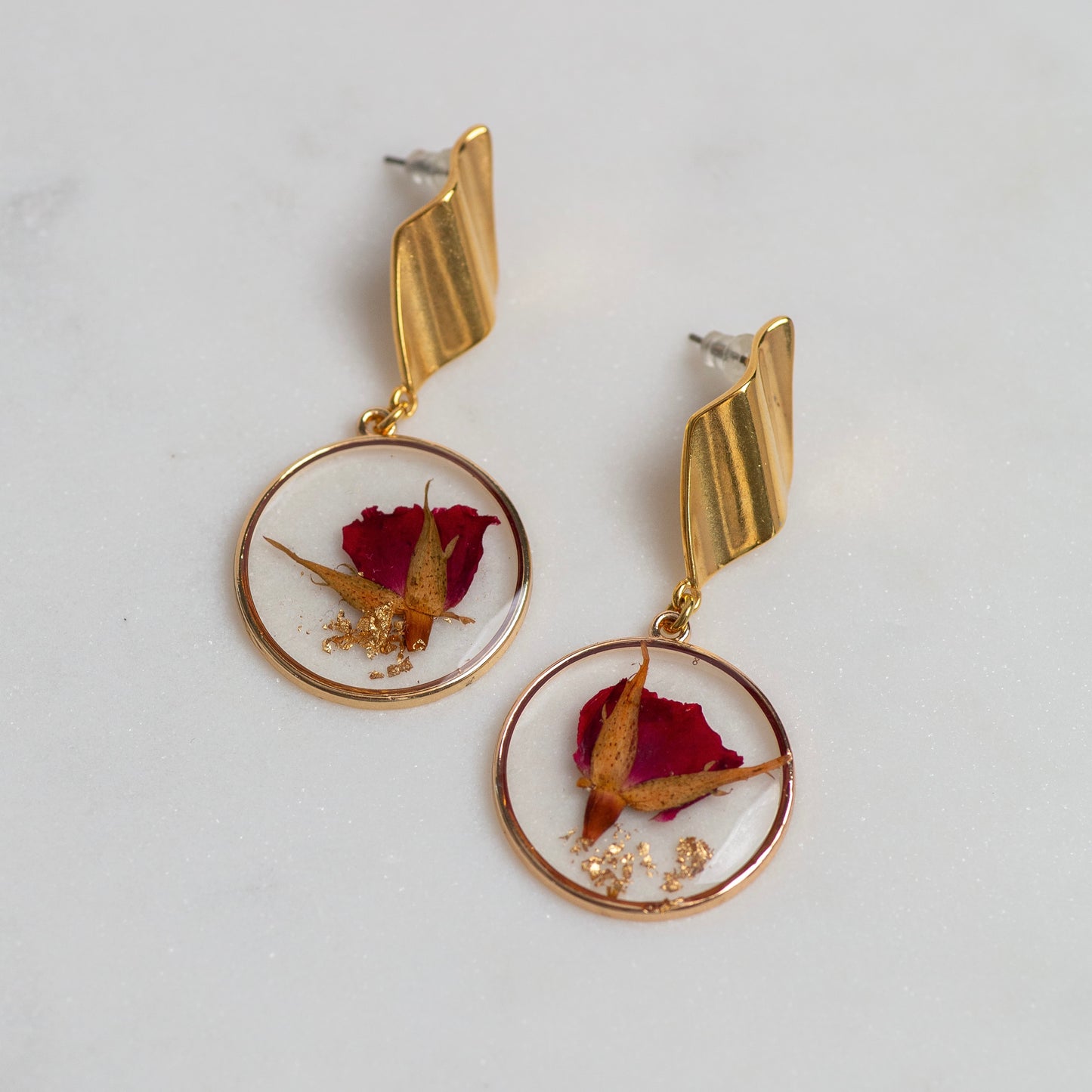 frozen in time earrings