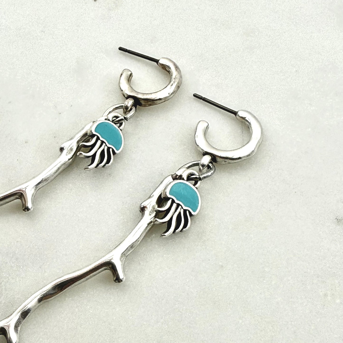 coral earrings