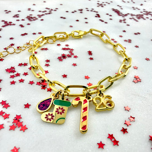 cheer lucky charm bracelet