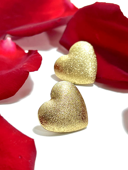 flaming heart earrings