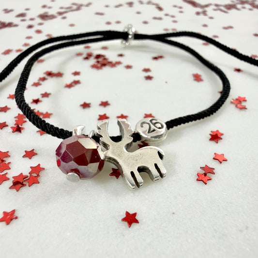 crimson lucky charm bracelet