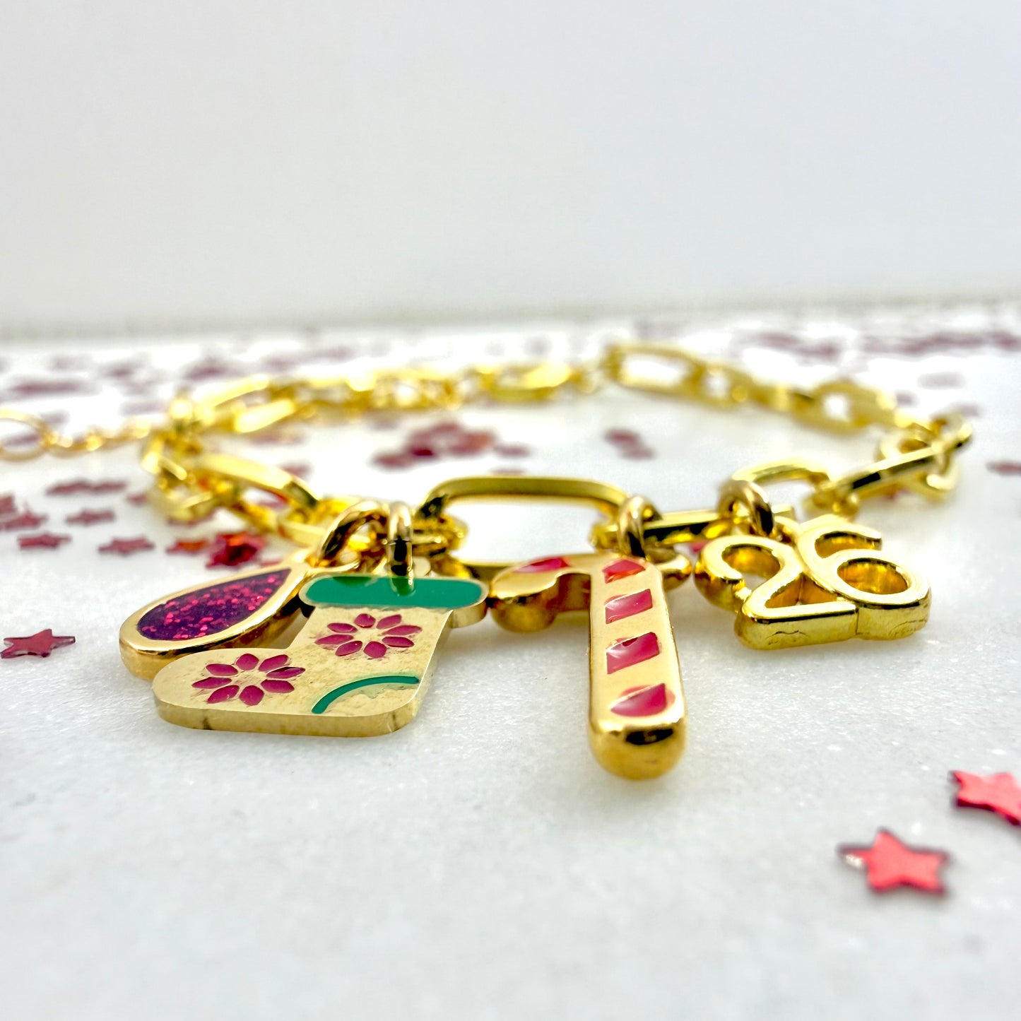 cheer lucky charm bracelet