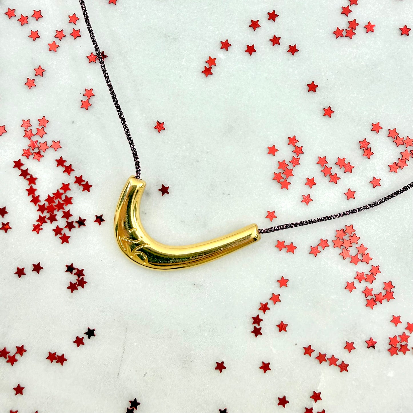 crescent lucky necklace