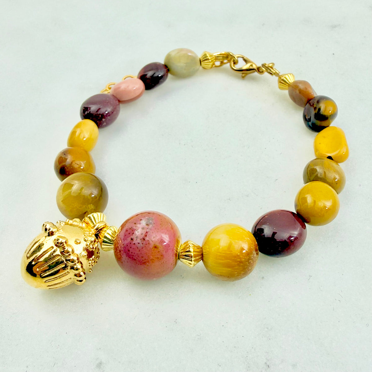 mellow bracelet amber beaded autumn jewelry