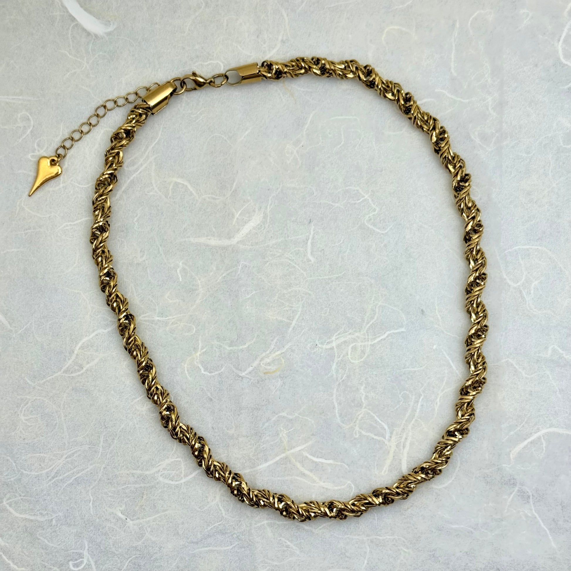 Στριφτή αλυσίδα κολιέ Fall Twist Necklace σε χρυσό