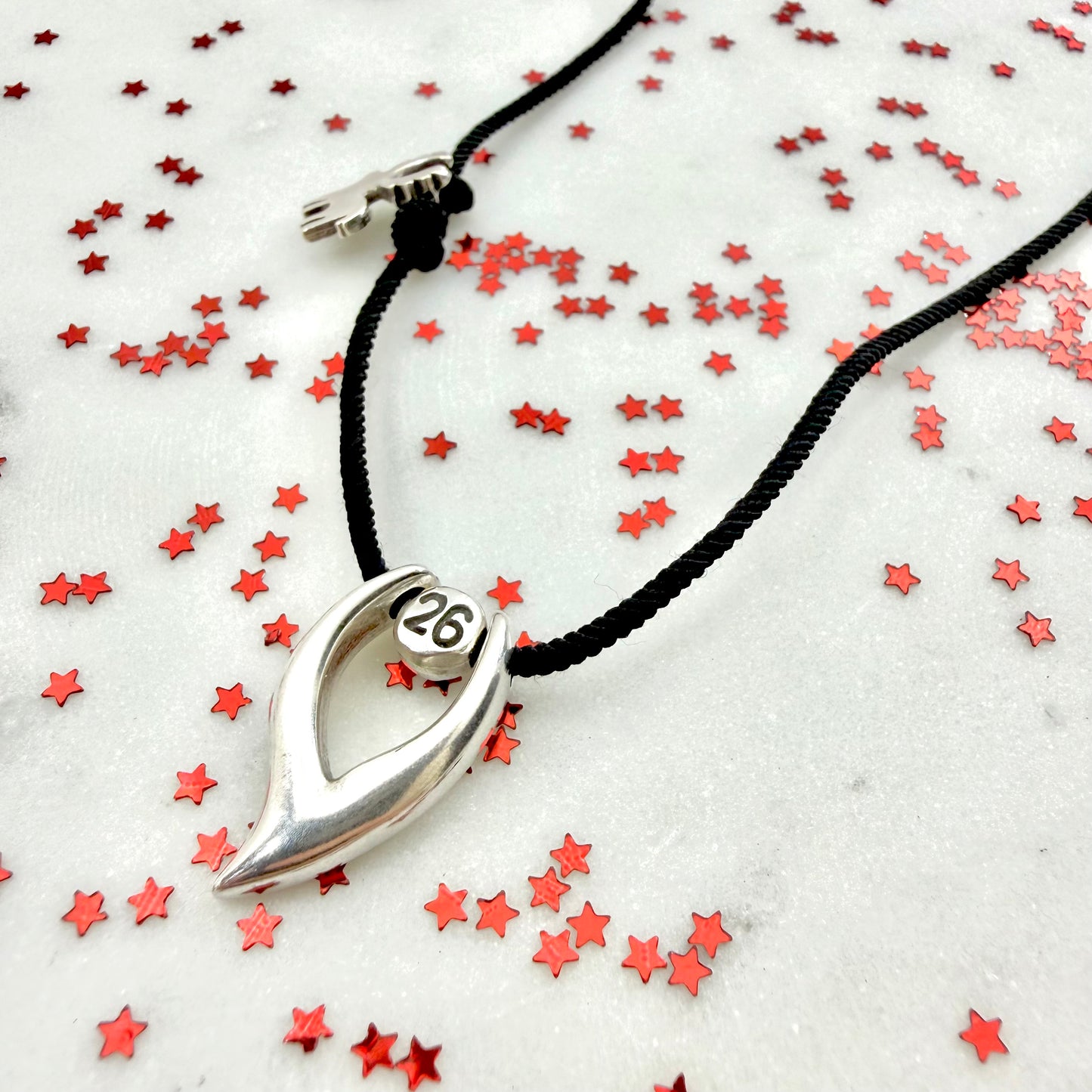 frosty lucky necklace