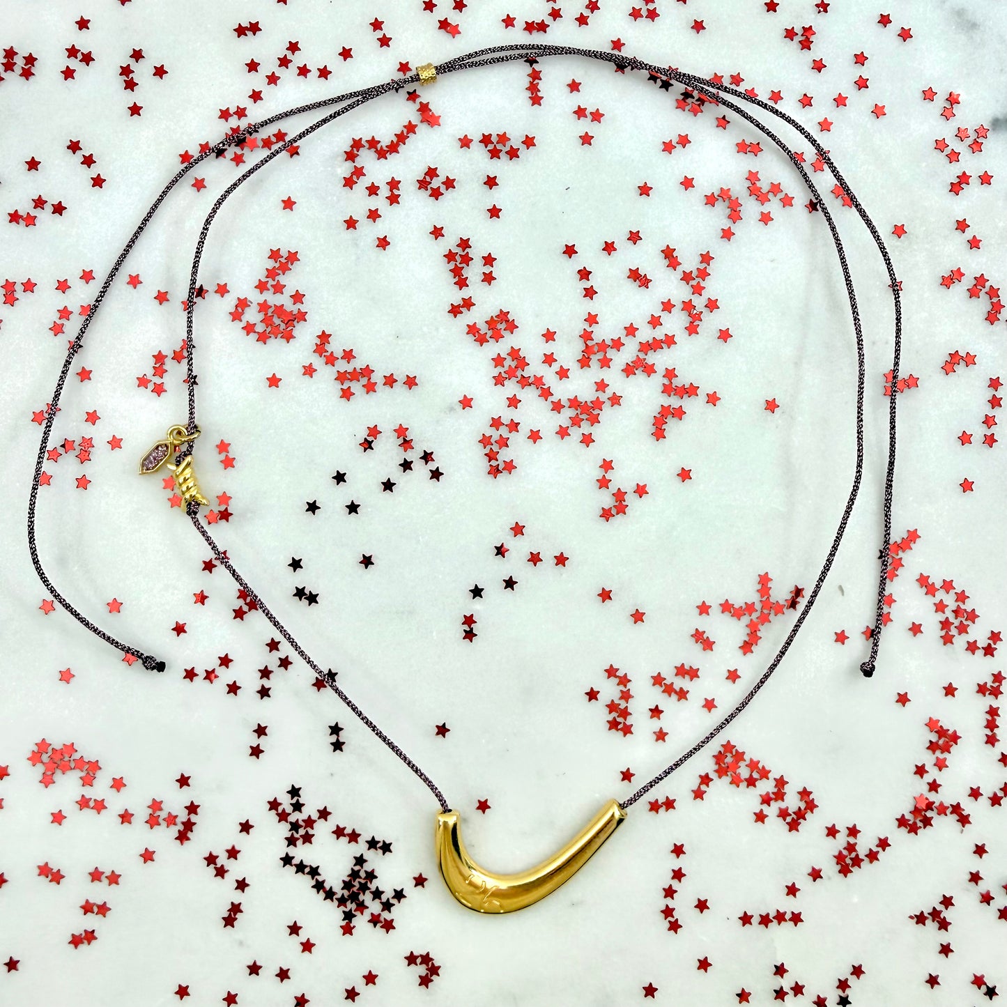 crescent lucky necklace