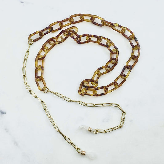 tortoise glasses chain