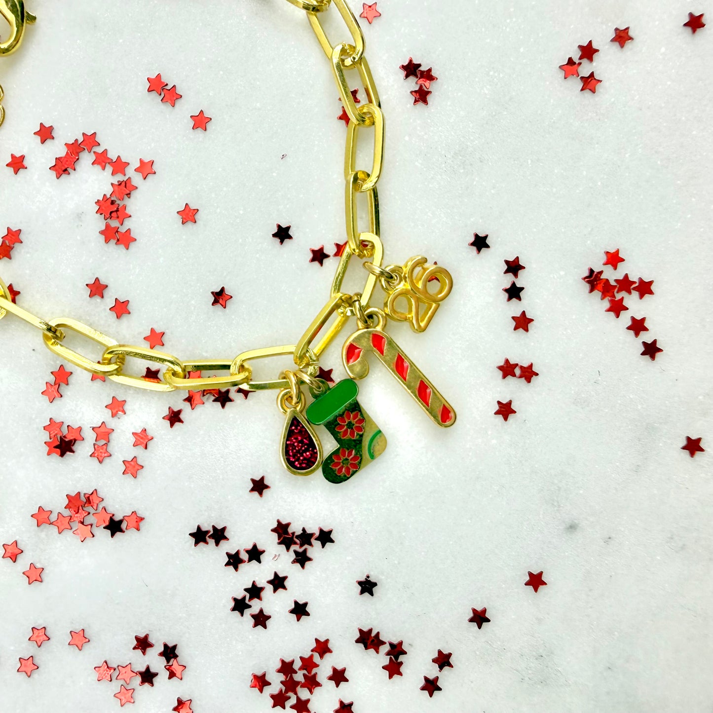 cheer lucky charm bracelet