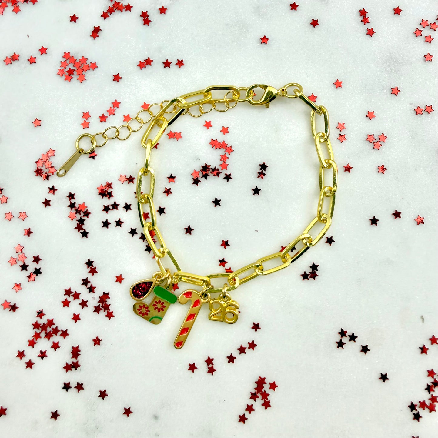 cheer lucky charm bracelet