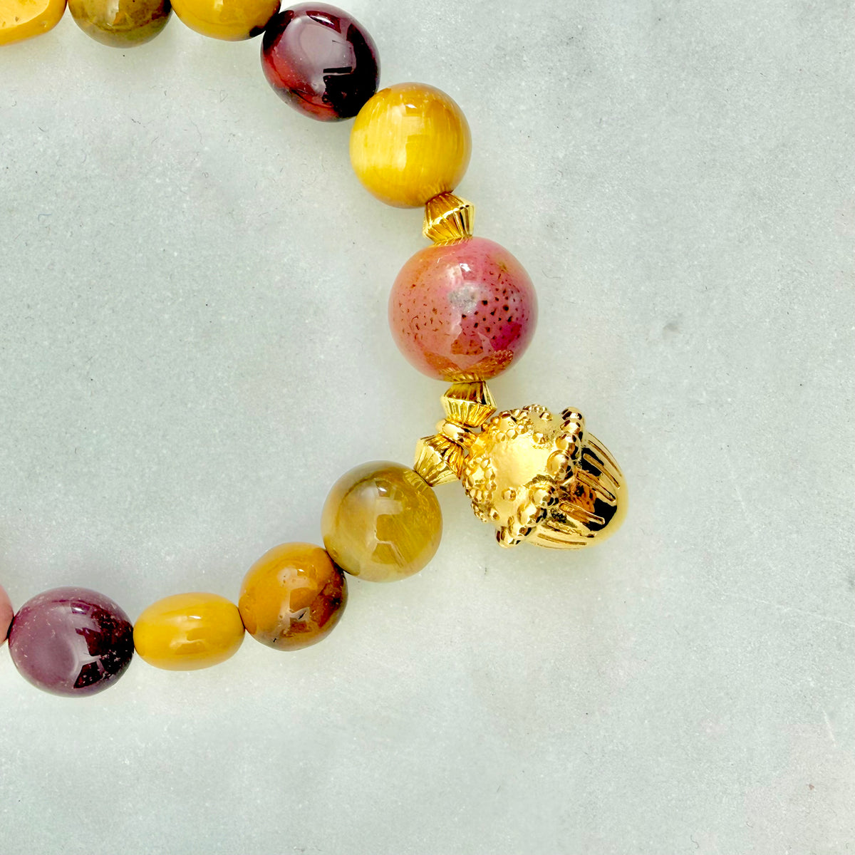 mellow bracelet amber beaded autumn jewelry