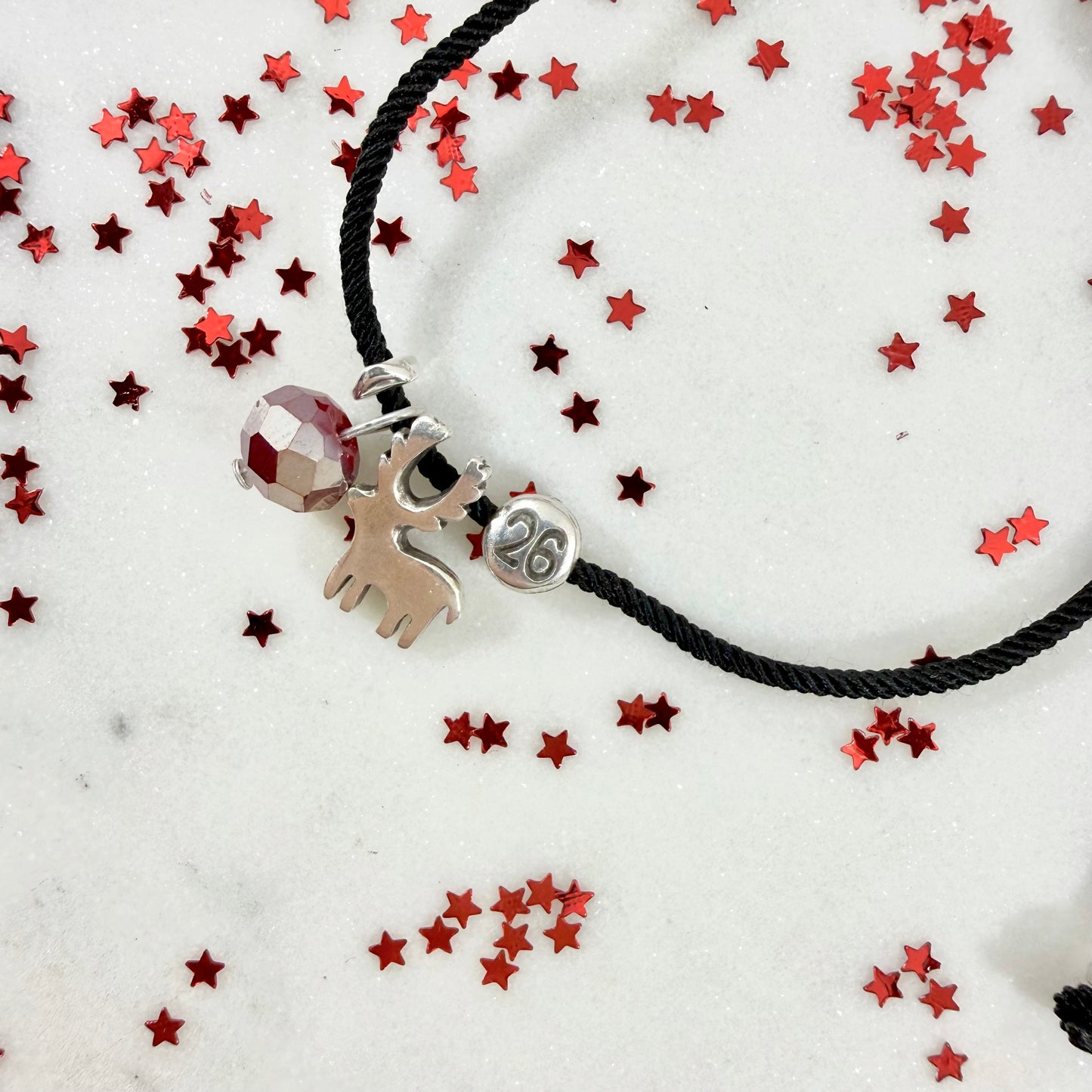 crimson lucky charm bracelet