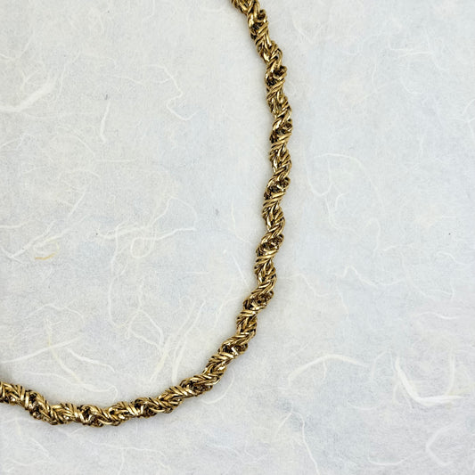 Στριφτή αλυσίδα κολιέ Fall Twist Necklace σε χρυσό