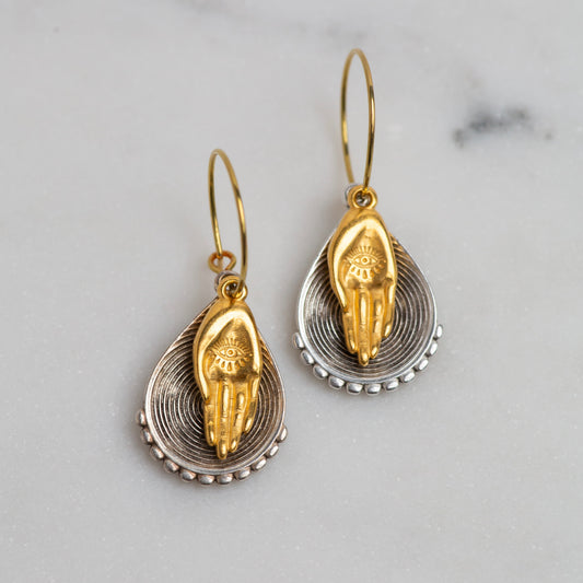 a handful of love earrings