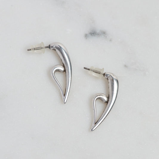 the abstract heart earrings